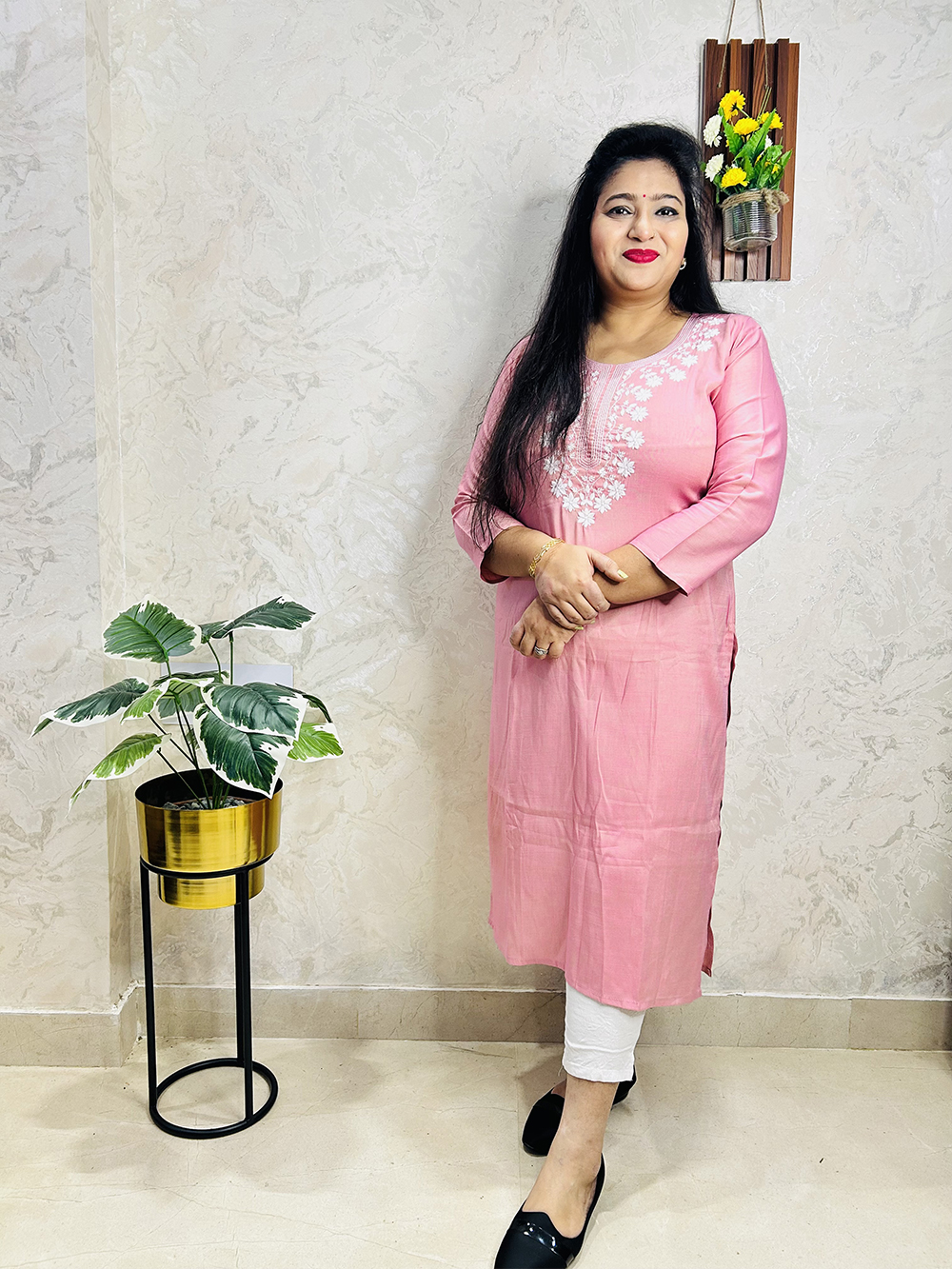 Embroidery Cotton Kurti